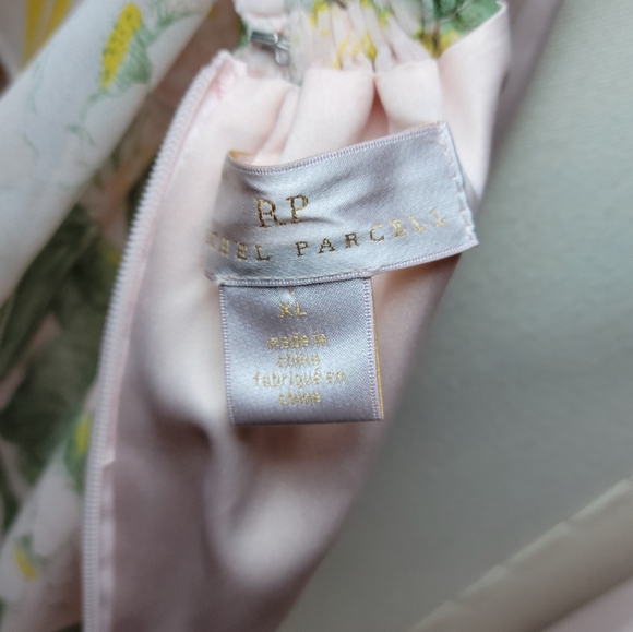 Rachel Parcell Pink Floral Maxi Dress Size XL – Romantic Boho Chic Evening Gown - Picture 11 of 12